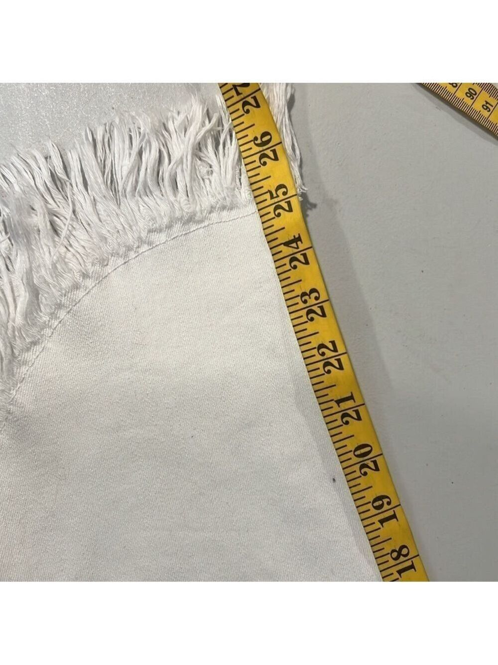 INC Denim Straight Leg Fringe Jeans Size 16 - Picture 10 of 14